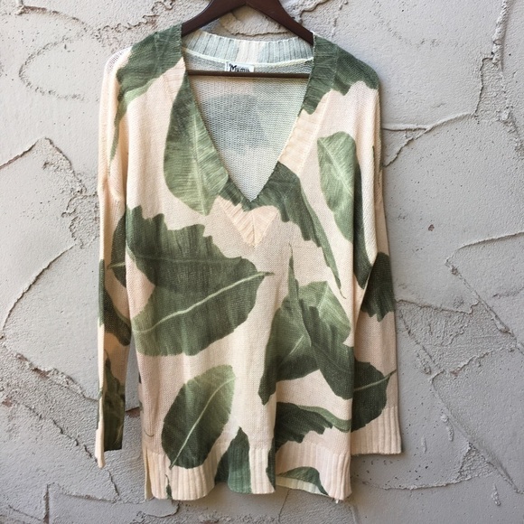 RARE Show me your mumu Queen Palms Knit Sweater Size S - Picture 4 of 8